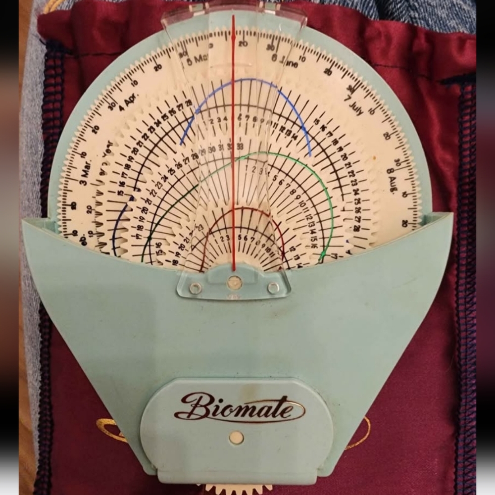 Vintage BioMate Bio Rhythm Calendar 1960s Astrological Chart Tool Device